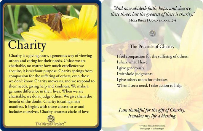 How to Practise The Human Virtue of Charity